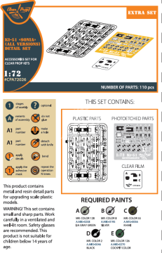 Ki-51 Sonia detail set (all versions) Clear Prop! CPA72026 1:72