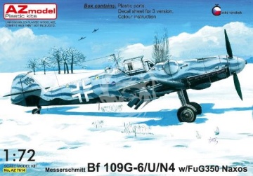 Messerschmitt Bf 109G-6/U4/N W/FuG350 Naxos AZmodel  AZ7614 skala 1/72