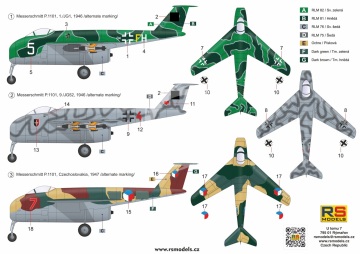 Messerschmitt Me P.1101 - RS Models 48009 skala 1/48