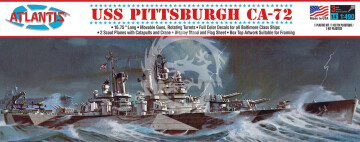 USS Pittsburgh CA-72 Heavy Cruiser - Atlantis 457 skala 1/490 