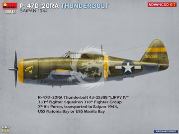 P-47D-20RA Thunderbolt. Saipan, 1944. Advanced Kit - MiniArt 48043 skala 1/48 