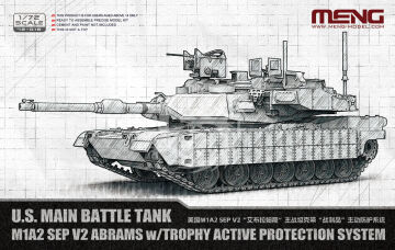 PRZEDSPRZEDAZ - U.S. Main Battle Tank M1A2 SEP V2 Abrams w/Trophy Active Protection System - MENG-Model 72-016 skala 1/72