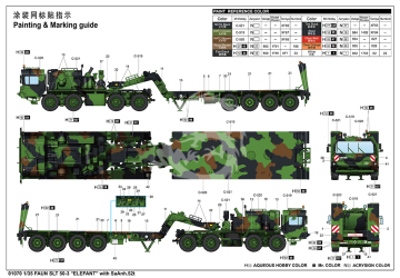 FAUN SLT 50-3 ELEFANT with SaAnh.52t - Trumpeter 01070 skala 1/35