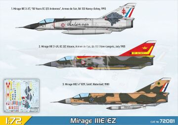 Mirage IIIE/EZ - ModelSvit MSVIT 72081 skala 1:72