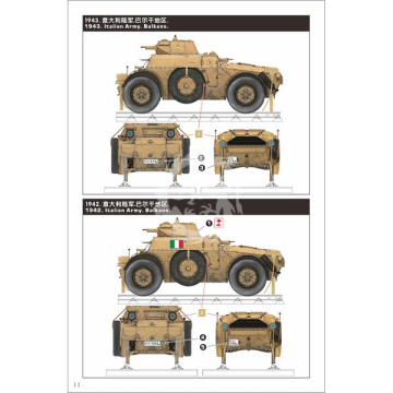 Italian Autoblinda AB 40 Ferroviaria - LANMO Model MM35011 skala 1:35