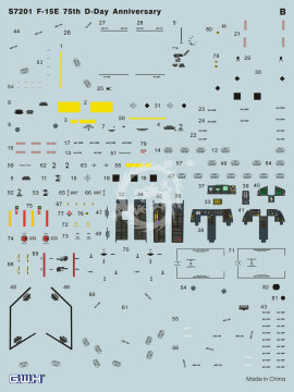 F-15E 75th D-Day Anniversary S7201 GWH S7201 skala 1/72