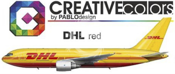 Farba DHL Red  - Creativ colors CC-PA037 poj. 30ml