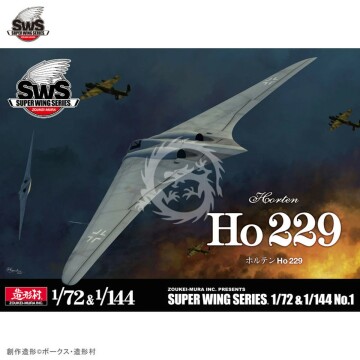 Horten Ho 229 Zoukei-Mura SWS72-01 skala 1/72 & 1/144