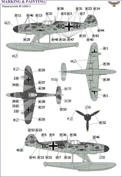 Messerschmitt Bf 109W-2 SOVA-M SVM-72039 skala 1/72