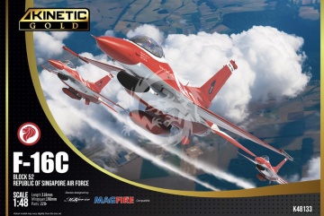 F-16C Block 52 Black Knights Republic of Singapore Air Force - Kinetic K48133 skala 1/48