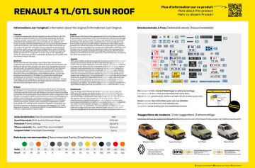 Renault 4 TL/GTL Sun Roof - Heller 82704 skala 1/24
