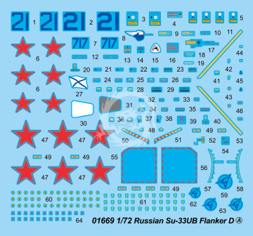 Russian Su-33UB Flanker D - Trumpeter  01669 skala 1/72