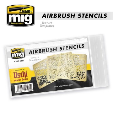 Texture Templates Airbrush Stencils - Ammo by Mig Jimenez. A.MIG-8035