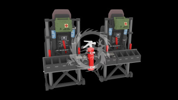 Pilot Seats for UH-60 Black Hawk, SH-60 Seahawk, MH-60 Late Version - Metallic Details MDR72118