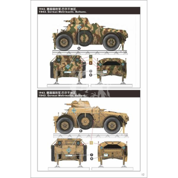 Italian Autoblinda AB 40 Ferroviaria - LANMO Model MM35011 skala 1:35