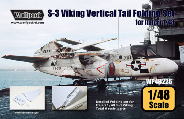 Zestaw dodatków S-3 Viking Vertical Tail Folding set (for Italeri 1/48), Wolfpack WP48226 skala 1/48