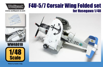 Zestaw dodatków Westland F4U-5/7, AU-1 Corsair Wing Folded set (for Hasegawa 1/48), Wolfpack WW48010 skala 1/48