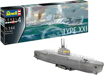 Niemiecki okręt podwodny German Submarine Type XXI Revell 05177 1/144