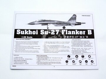 Sukhoi Su-27 Flanker B - Trumpeter 02224 skala 1/32