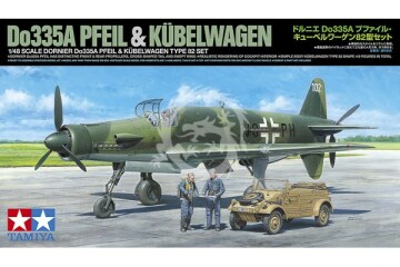 PREORDER - Do335A Pfeil & Kübelwagen Type 82 Tamiya 25206 skala 1/48