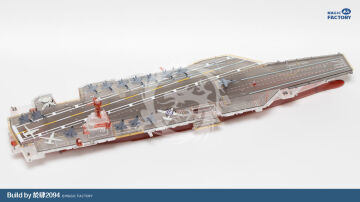 PRZEDSPRZEDAŻ - Clear Painted Colorful U.S. Navy Gerald R. Ford-class aircraft carrier- USS Gerald R. Ford CVN-78 Magic Factory  6502 skala 1/700