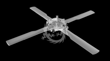 Tail Rotor for MH-60, UH-60 Black Hawk, HH-60 Pave Hawk - Metallic Details MDR72127 skala 1/72