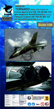  IDS/GR.1/Gr.1A/ADV F.2 Exhaust Nozzles RB 199-4R Mk.103 (varied)  - Katran K4867 skala 1/48