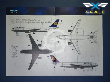 Airliner A300B4-605R Lufthansa - X -Scales  A300B4-605R skala 1/144