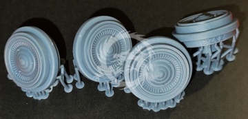 ZAZ Zaporojetz wheels + covers (type2) Start43 St145 skala 1/24