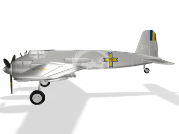 MDR14471 Metallic Details Model samolotu Henschel Hs 129 B-2 w skali 1/144, drukowany w 3D