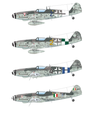 Bf 109G-10 ERLA Eduard 84174 skala 1/48