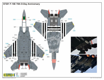 F-15E 75th D-Day Anniversary S7201 GWH S7201 skala 1/72