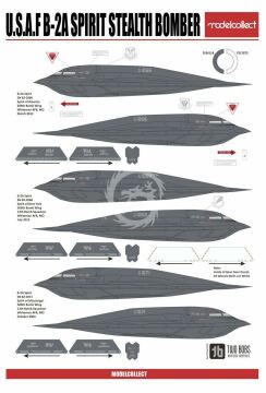 B-2A Spirit Stealth Bomber Modelcollect UA72201 skala 1/72