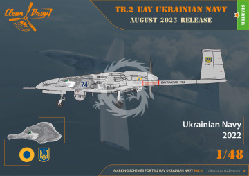 TB.2 UAV UKRAINIAN NAVY - Clear Prop! CP4810 skala 1/48