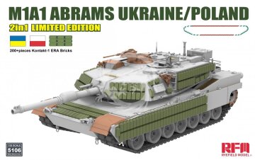 M1A1 Abrams Ukraine/Poland 2in1 Limited Edition Rye Field Model RFM5106 skala 1/35