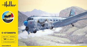 STARTER KIT C-47 DAKOTA Heller 35372 skala 1/72