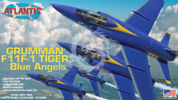 MODEL PLASTIKOWY - US Navy Blue Angels F11F-1 Grumman Tiger - Atlantis 169 skala 1/54