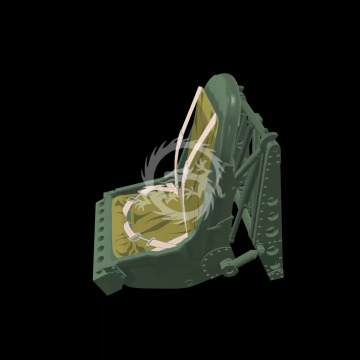 RAF and USAF Aircrew Parachutes - Metallic Details MDP32025 skala 1/32