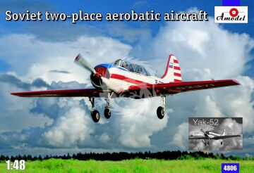 Yak-52 Soviet two-seat aerobatic airc. - Amodel AMO4806 skala 1/48