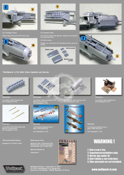 Zestaw dodatków Ki61-I Hien Ha-40 Engine set (for Hasegawa 1/32), Wolfpack WPD32005 skala 1/32