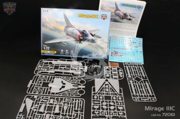 Model plastikowy Mirage IIIC all-weather interceptor, ModelSvit, MSVIT 72061, skala 1/72