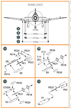 Ki-51 Sonia detail set (all versions) Clear Prop! CPA72026 1:72