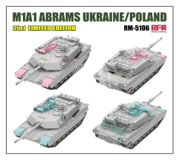 PREORDER - M1A1 Abrams Ukraine/Poland 2in1 Limited Edition Rye Field Model RFM5106 skala 1/35