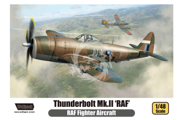 Thunderbolt Mk.II 'RAF' RAF Fighter Aircraft Wolfpack  WP14822 skala 1/48