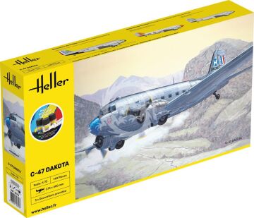 STARTER KIT C-47 DAKOTA Heller 35372 skala 1/72