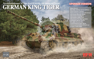 Sd.Kfz.182 Tiger Ausf.B King Tiger Upgrade version Ryefield model 5126 skala 1/35 