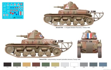 Czołg lekki Renaut R35 mod.1939 - RPM 72214 skala 1/72