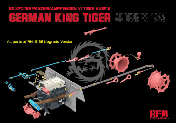 Sd.Kfz. 182 Pz.Kpfw.VI Ausf.B German King Tiger Ardennes 1944 (upgrade version) - Rye Field Model RM-5138 skala 1/35