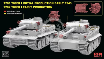 Przedsprzedaż - Tiger I Initial and Early Production 2in1 (2-Models) -  Rye Field Model RM-7203 skala 1:72