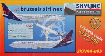 Boeing 737-400 Brussels Airlines Skyline Models SKY144-04b skala 1/144